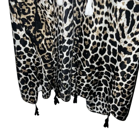 Leopard Print Kimono – One Size | Lightweight Layering Piece - Picture 4 of 15